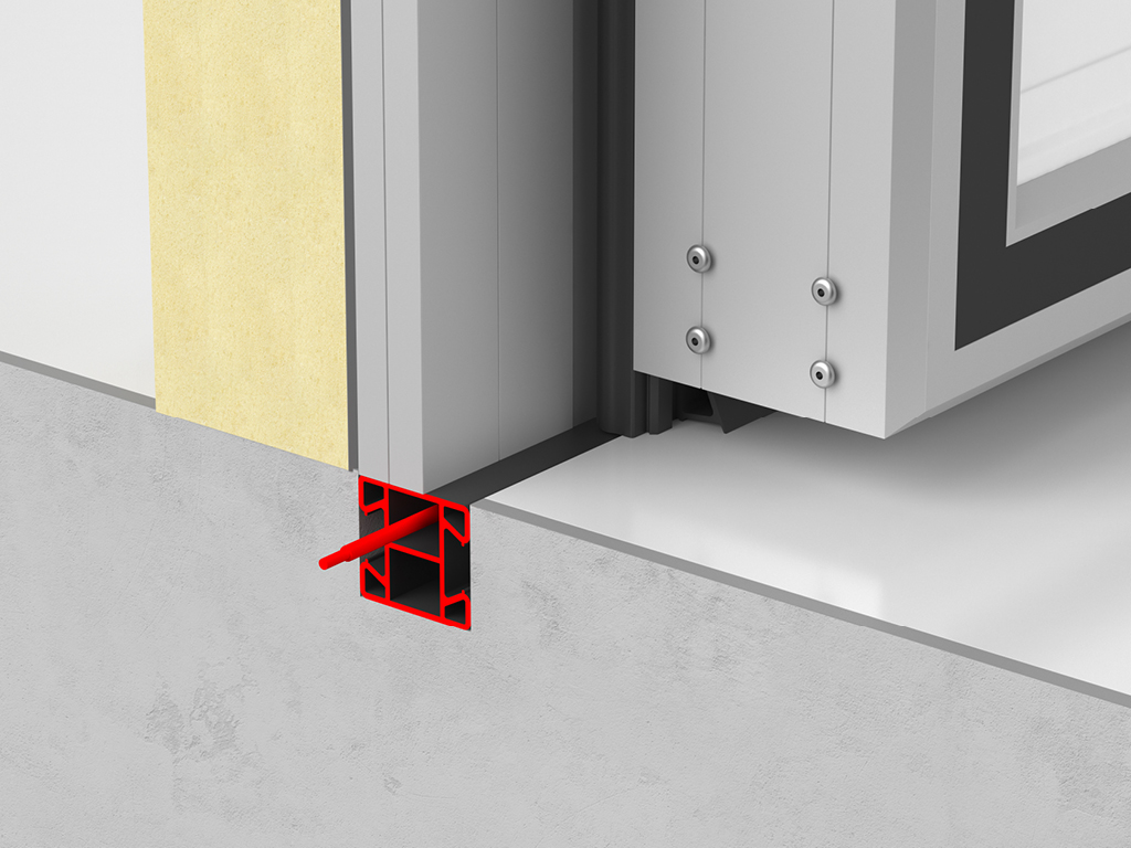 Baskichi yashiradigan eshik prujini.